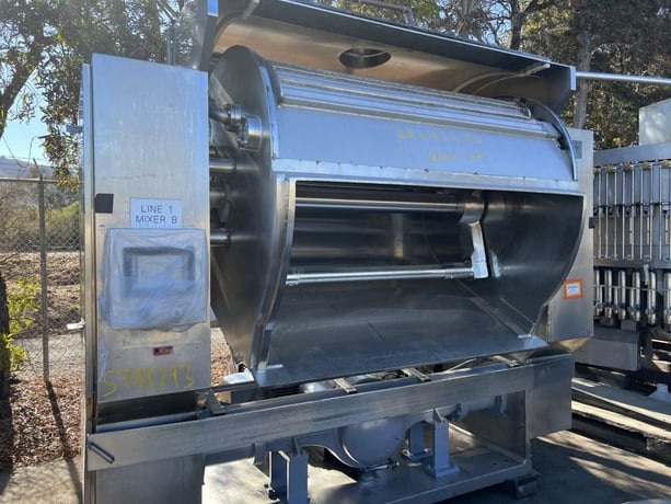 Schaeffer #HS-25, Triple Roller Bar Mixer, 2500 lb., 75 cu.ft., 200 HP - Image 2