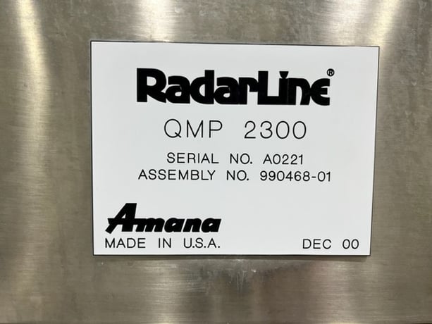 Amana #QMP-2300, Batch Microwave, 36" diameter x 32" deep, 31" diameter turntable, 480V, 2000 - Image 8