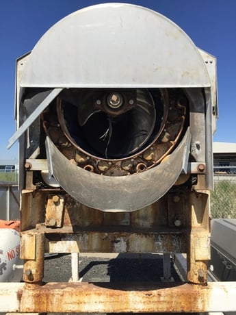 Magnuson #HK-Washer, Scrubber/Peeler/Washer, 90" diameter x 9.5' L, (20) 4" brush rollers, 7.5 HP, 230/460V - Image 3