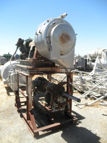 Manzini #TE30, Turbo Finisher, 4" opening, 6" liquid discharge, 5.5" x 3" solids discharge, 40 HP - Image 2