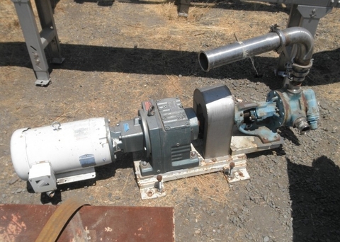 3" Viking #K125, Gear Pump, Stainless Steel, 6" impeller, 10 HP, 230/460V, 1770 RPM - Image 3