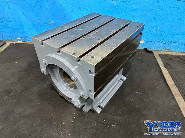 T-slotted universal box table, 22" x 30" x 24", table tilts - Image 4