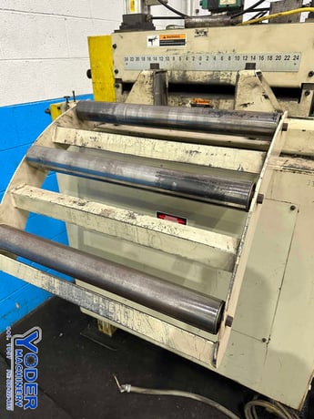 24" x .11" CHS #DRF-3-24, servo feeder, 3" roll diameter, air clamping, roll infeed guides, 2011 - Image 7