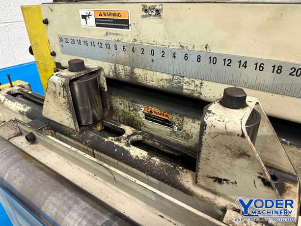24" x .11" CHS #DRF-3-24, servo feeder, 3" roll diameter, air clamping, roll infeed guides, 2011 - Image 9