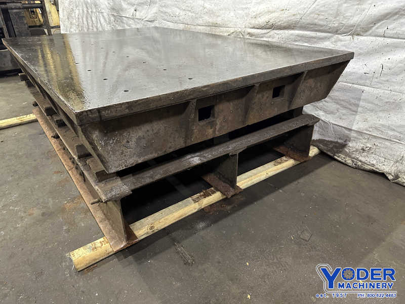 8.6' L x 5.6' width x 2" thickness Steel welding table, 12" H - Image 7
