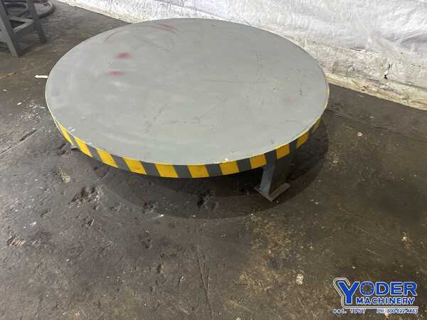 3500 lb. Custom #3500, horizontal pallet type uncoiler, 47" table diameter, drag brake - Image 10