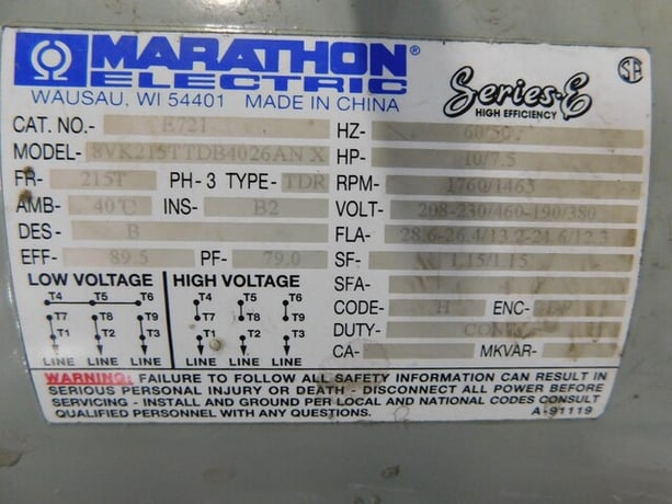 5 KW, 1500 RPM, Horlick 282PDL1503 Magnaplus, synchronous AC generator, 10/7.5 HP, 1 phase - Image 8