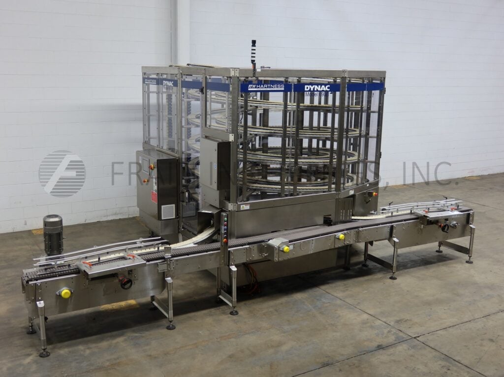 Hartness #6930, dynac pressureless accumul, with 7-1/2" wide table top conveyors - Image 1