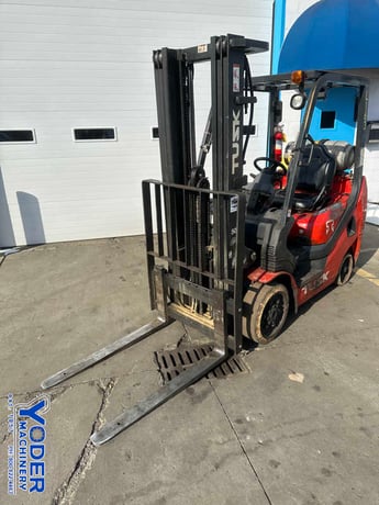 5000 lb. Tusk #500CG-16, LP gas forklift, 188" lift height, 42" fork length, side shift, 2008 - Image 2