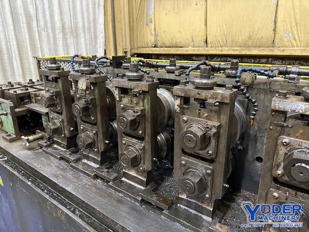 6 Stand, Dahlstrom #550-6-OB rollformer, 2" shaft diameter, 6" roll space, 11" horizontal center, 10 HP - Image 2
