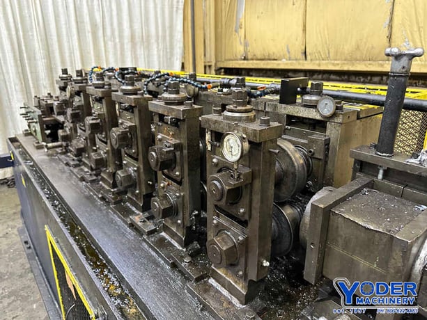 6 Stand, Dahlstrom #550-6-OB rollformer, 2" shaft diameter, 6" roll space, 11" horizontal center, 10 HP - Image 4