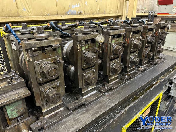6 Stand, Dahlstrom #550-6-OB rollformer, 2" shaft diameter, 6" roll space, 11" horizontal center, 10 HP - Image 8