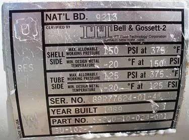 632 sq.ft., APV, SR35, HTST, (148) plates, 150 psig @ 275°F, 13 Nominal Flow capacity, 13 gallon Condensate - Image 8