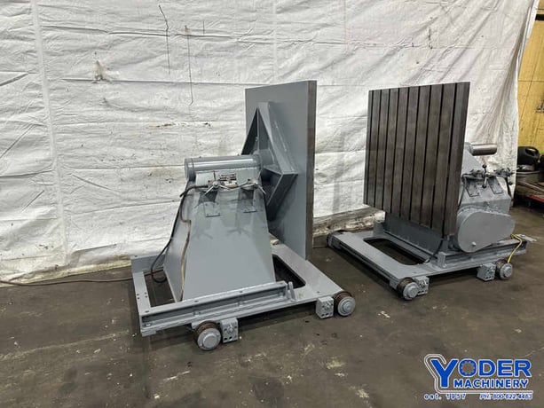 6000 lb. Cullen-Friestedt #HS-60, tailstock welding positioner, 42" x42" T-slotted table, 3 HP - Image 9