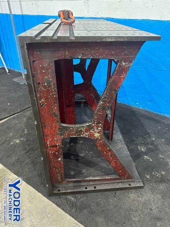 60" x 48" x 32" Angle plate, drilled & tapped holes - Image 3