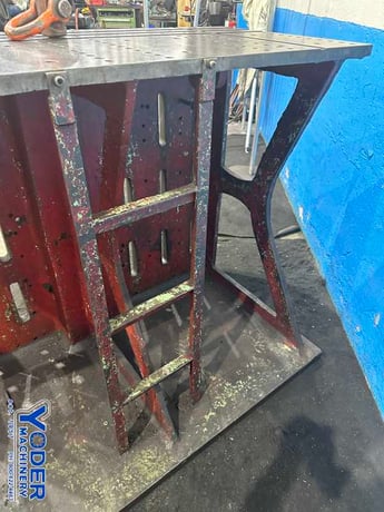 60" x 48" x 32" Angle plate, drilled & tapped holes - Image 5