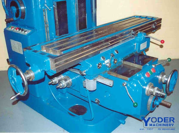 Hitachi #3M, vertical mill, 14" x63" table, 15 HP, coolant, rapid traverse, power draw bar, 1970 - Image 1