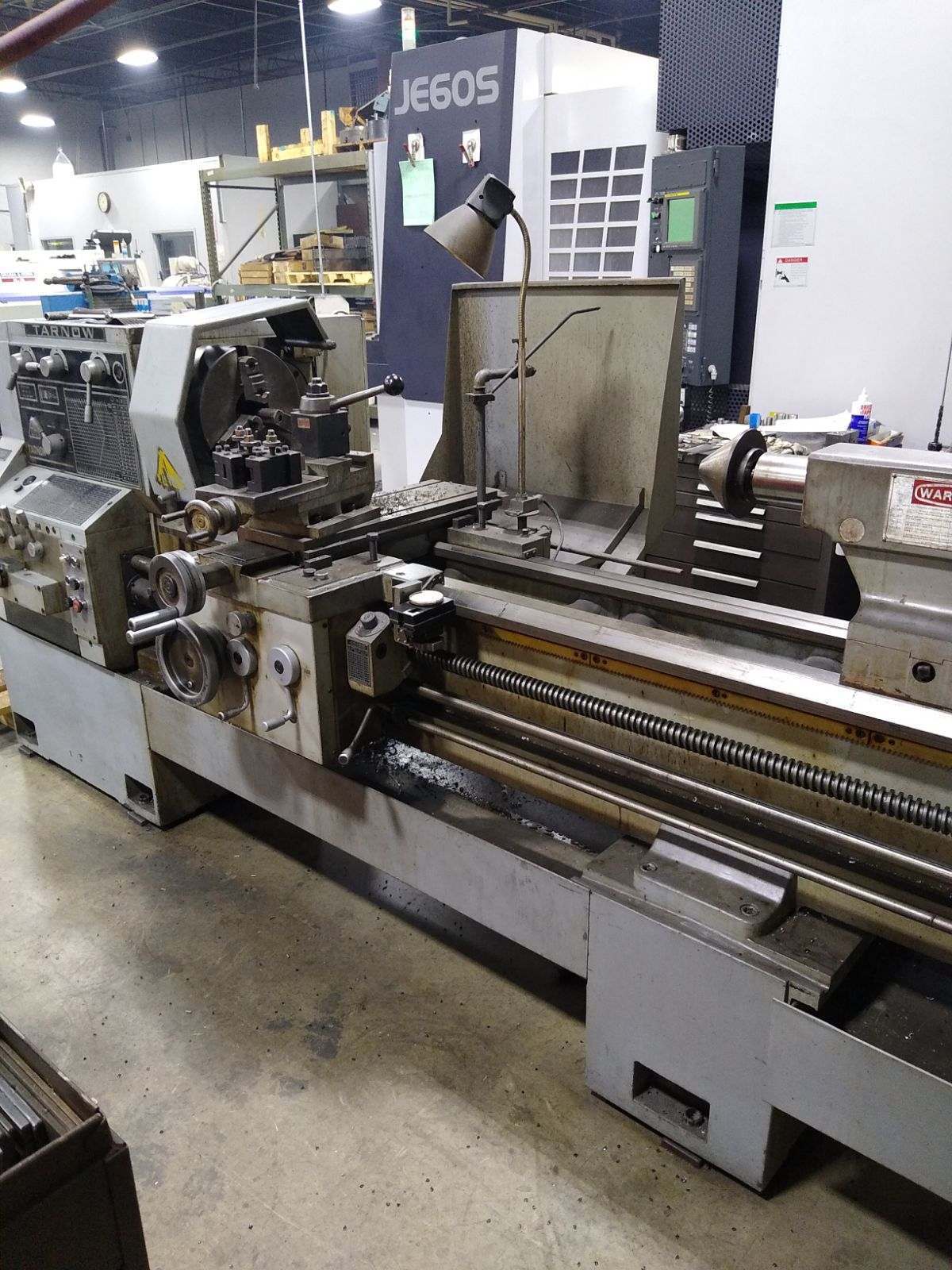 22"/31" x 120" Tarnow #TUJ50M, 3-Jaw Chuck, Steady Rest, (18)20-1600 RPM, 3.5" Bore, 1990 - Image 2