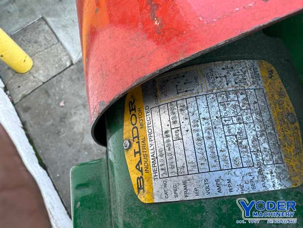 Sweed #400AC, scrap chopper, 3/4" x1-3/4" infeed opening, 3" cut length, 1/2 HP, 90 FPM - Image 4