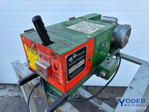 Sweed #LOII-2, scrap chopper, 3/4" x1-1/4" infeed opening, 1/4" cut length, 1/2 HP, 162.5 FPM - Image 7