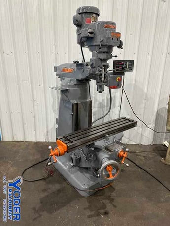 Bridgeport #Series-I, ram type vertical mill, 9" x42" table, 2 HP, 1-Axis Trak digital read out, chrome ways - Image 2