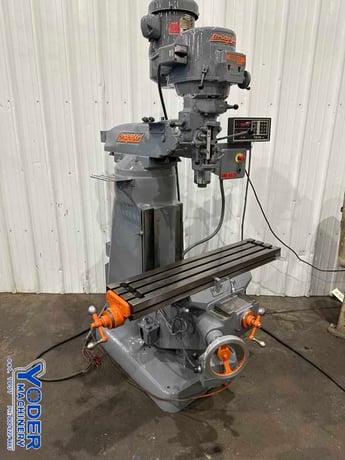 Bridgeport #Series-I, ram type vertical mill, 9" x42" table, 2 HP, 1-Axis Trak digital read out, chrome ways - Image 3