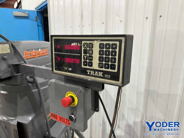 Bridgeport #Series-I, ram type vertical mill, 9" x42" table, 2 HP, 1-Axis Trak digital read out, chrome ways - Image 6