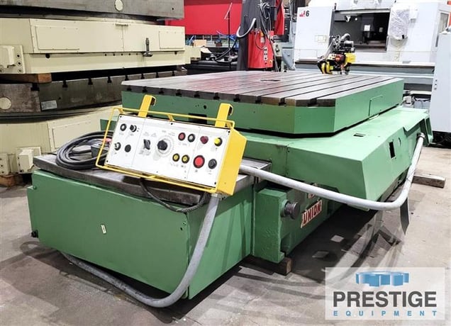 71" x 78" Union #Ti-2, power rotation, power infeed, scales, 15 ton capacity 1994, #26626 - Image 1