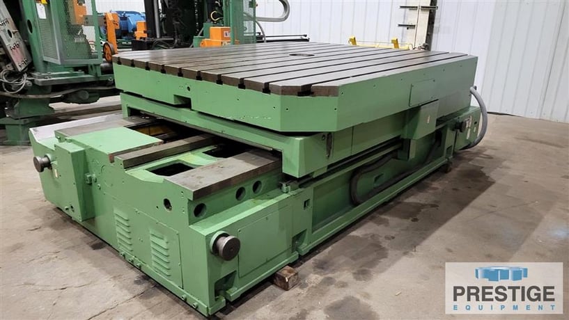 71" x 78" Union #Ti-2, power rotation, power infeed, scales, 15 ton capacity 1994, #26626 - Image 3