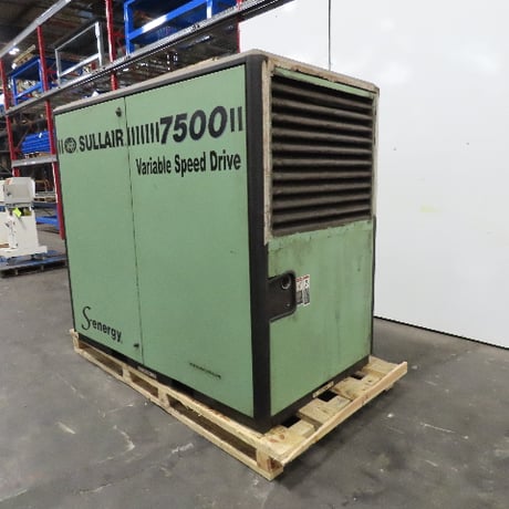 493 acfm, 135 psi, Sullair #7509V/A, rotary screw air compressor, 100 HP, 480 V., no VFD, 60k hours, 2011 - Image 4