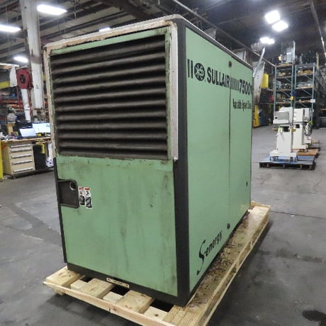 493 acfm, 135 psi, Sullair #7509V/A, rotary screw air compressor, 100 HP, 480 V., no VFD, 60k hours, 2011 - Image 5
