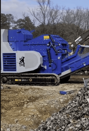 ZB #THOR-6363K, portable mobile hammermill shredder, 20-25 TPH, tilting ramp, new - Image 2
