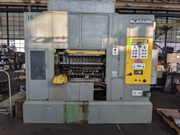 Platarg #612, Platarg transfer press, 12 rams, full follow cams, 4.25" stroke, 2" depth of draw - Image 1