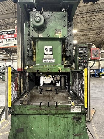 200 Ton, Stamtec #G1-200, gap frame press, 7.87" stroke, 17.72" Shut Height, 4.33" ram adjustment, 2000 - Image 9