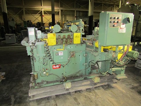 50" x .125" Rowe #VFT-4-50, 7-roll flattener with inline edge trimmer & scrap choppers - Image 1