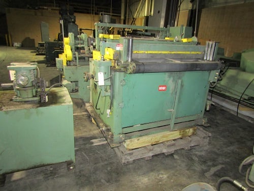50" x .125" Rowe #VFT-4-50, 7-roll flattener with inline edge trimmer & scrap choppers - Image 2