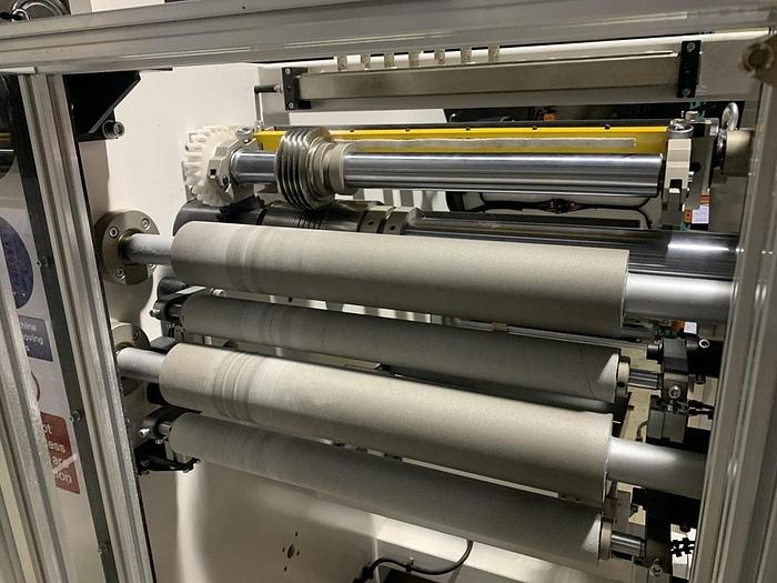SRC Systems #SP06, 6 head spooling line, 19" spool diameter, 19" material width, 40" parent roll diameter - Image 5