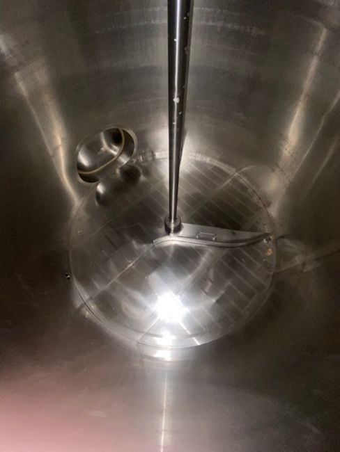 465 gallon JV Northwest, vertical Stainless Steel mix tank, 4' dia. x 10' high, Stainless Steel filter type - Image 4