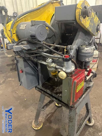 10 Ton, Perkins #2A, OBI flywheel press, 1" stroke, 8" Shut Height, 19" x7-1/2" bed, air clutch, 1 HP - Image 4