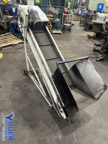 12-1/4" Chip conveyor, 1" flights, 52" dump height, adjustable leg height, 1/2 HP, 110/230 V. - Image 10