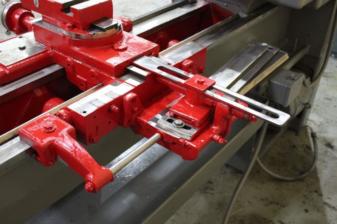 19" x 54" LeBlond #Regal, engine lathe, 12-1/4" swing over cross slide, 4-jaw 12" chuck, taper attachment, 10 - Image 7