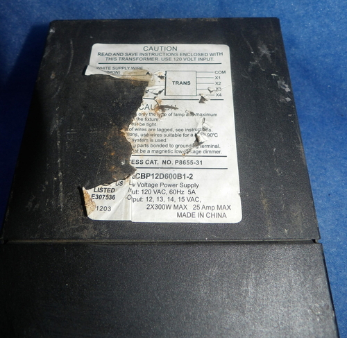 Progress Lighting, P8655-31, 120 Volts 600W two circuit electronic transformer, 1 yr warranty - Image 2