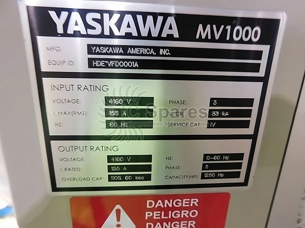 1200 HP Yaskawa, Variable Frequency Drive, 4160 Volts, 155 Amps, new - Image 2