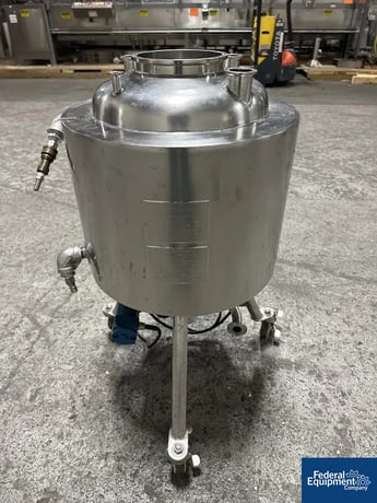 6.6 gallon Allegheny Bradford, Jacketed Receiver Tank, 25 Liter, Stainless Steel, jacketed for 40 psi at - Image 4