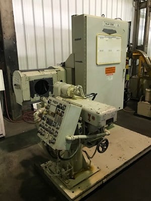Osborn #3-A, deburring machine, adjustable magnetic brake, timer, brush hood - Image 1