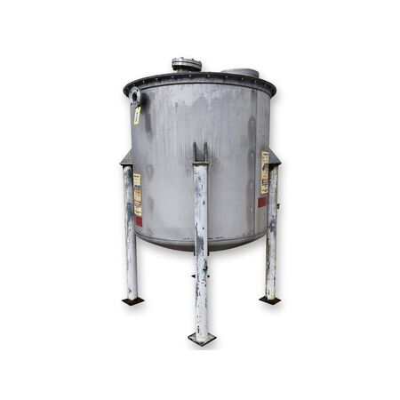 630 gallon Stainless Steel vertical liquid holding tank, 60" cylinder diameter - Image 1
