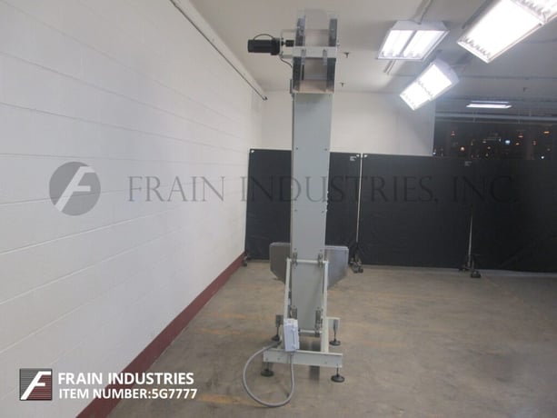 6" wide x 7.2' long, Hoppmann #EPO4O6XDCA, incline cleated belt feeder with Stainless Steel product hopper - Image 5