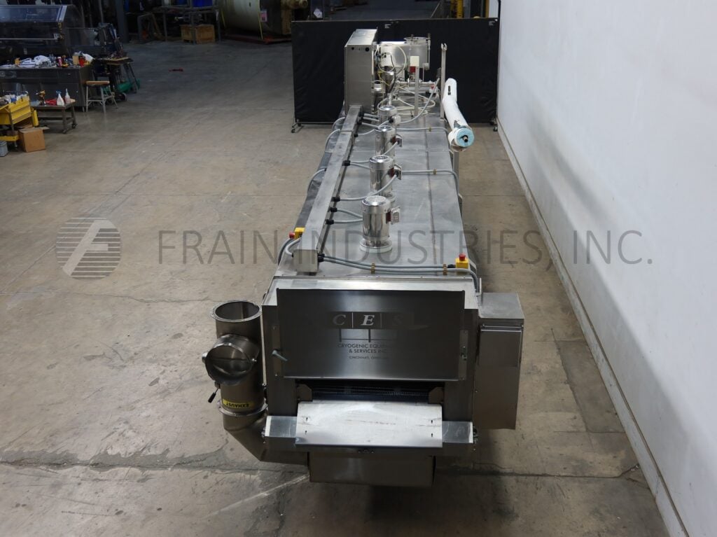 Cryogenics Systems #CES-LT-LIN-20FTx2FT-PODB, liquid nitrogen freeze tunnel, with 25" wide x 282" long belt - Image 4