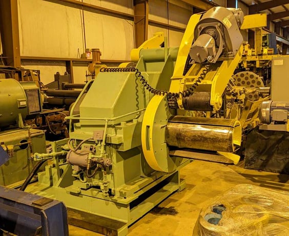 20000 lb. Nash, uncoiler, 28" mandrel face width, 4 segmented mandrel, 60" O.D., 16"-20" ID, hydraulic - Image 3