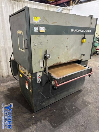 36" Sandingmaster #CSB2-900, belt grinder, pneumatic tracking, oenmatic belt tension - Image 2